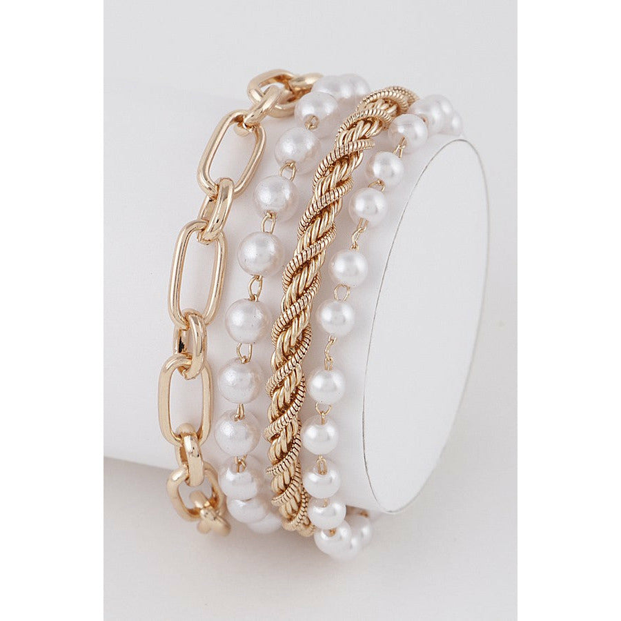 Chain & Bead Bracelet