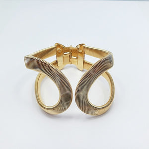 Gold Cuff Bangle Bracelet