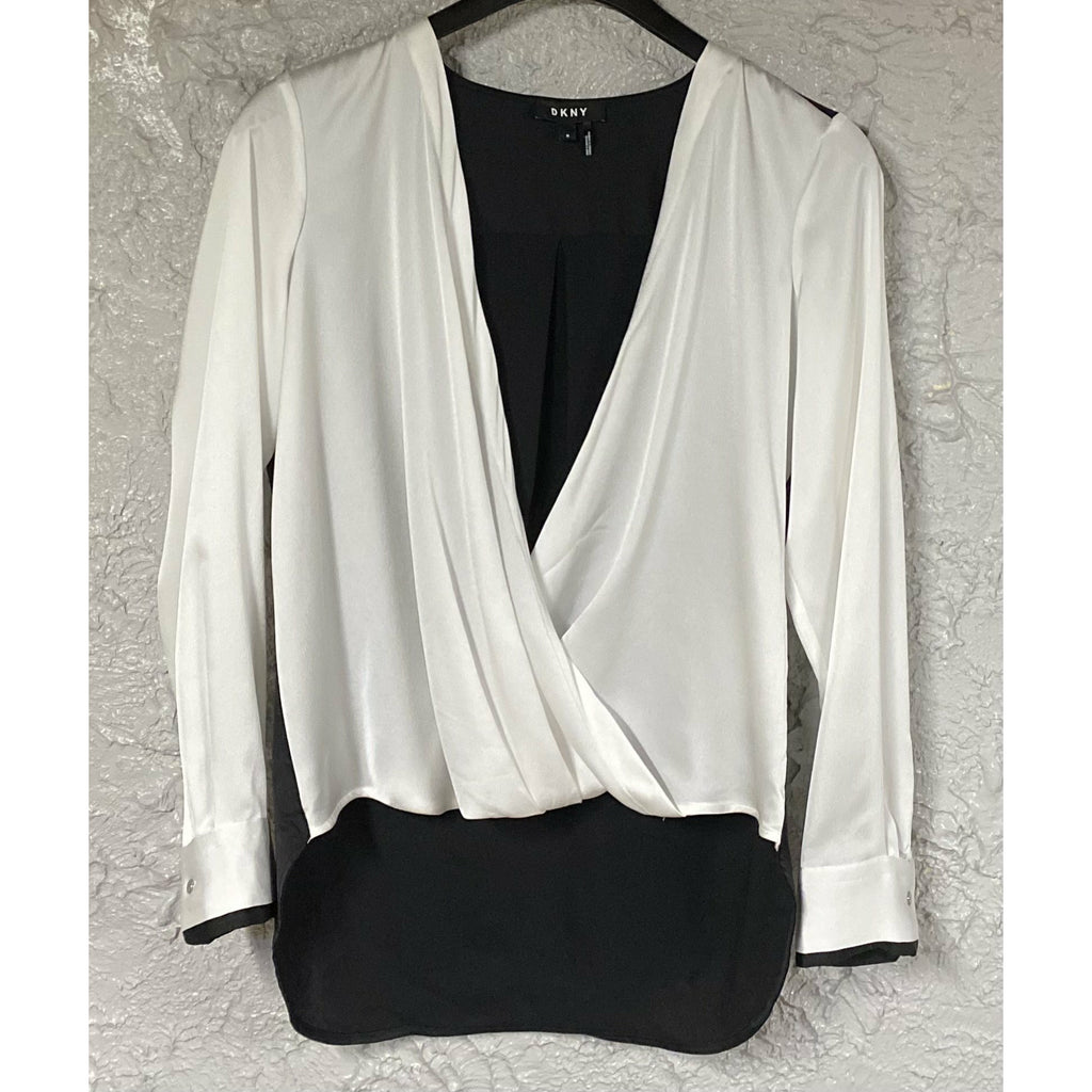 Two Tone Sheer Blouse